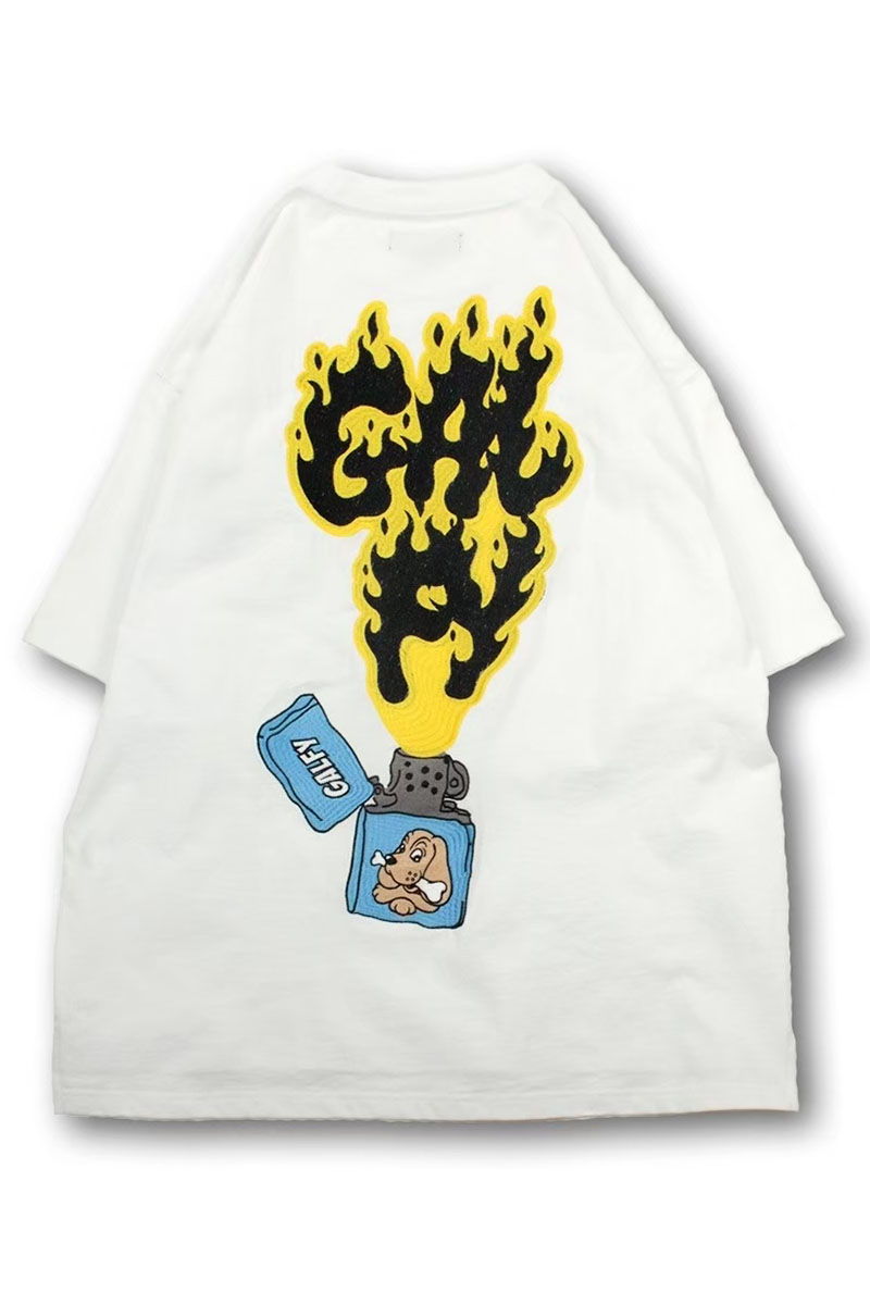 激安先着 GAL着火FIRE GALFY(ガルフィー) Tee ロックファッション / WHITE トップス