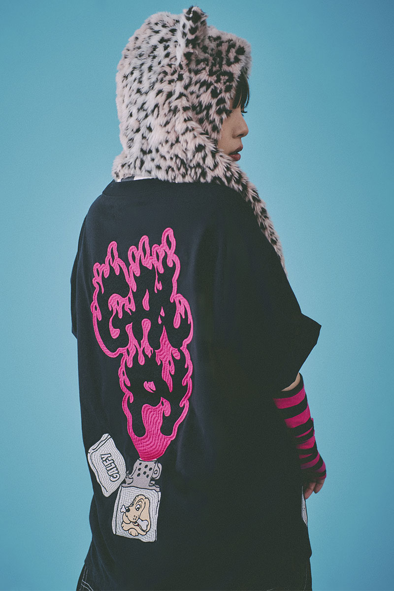 GALFY(ガルフィー) GAL着火FIRE Tee BLACK