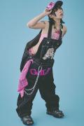 GALFY(ガルフィー) 石ちゃんオーバーオール BLACK