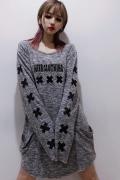 NieR (ニーア) WIDE NECK CUTSEW【GRAY】