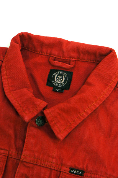 obey misfits denim jacket