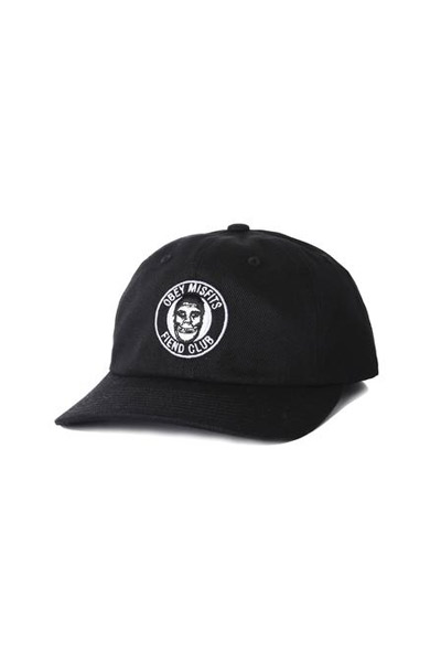 OBEY x Misfits Fiend Club 6 Panel Hat BLACK