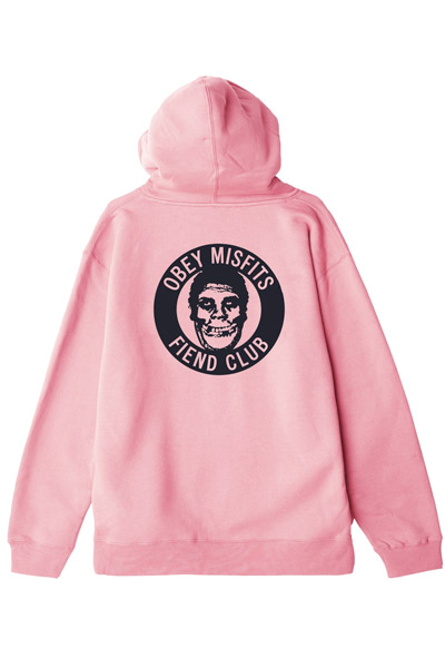 OBEY The OBEY Fiend Club Pullover Hood PINK
