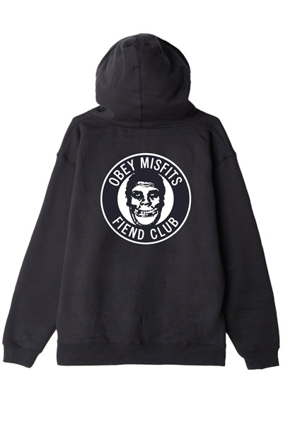 OBEY The OBEY Fiend Club Pullover Hood BLACK