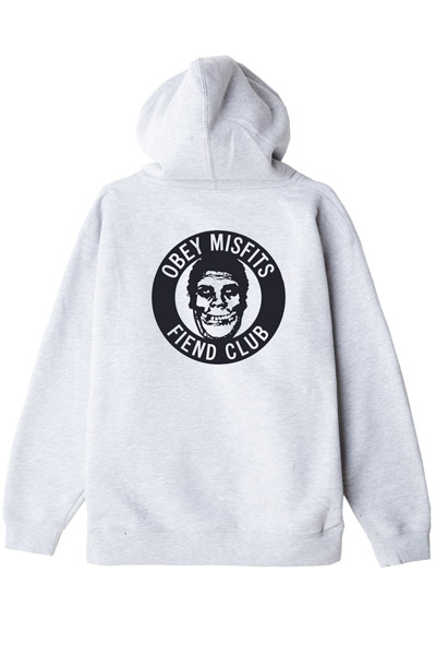 OBEY The OBEY Fiend Club Pullover Hood GRAY