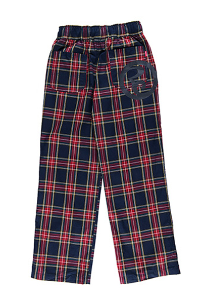 ROLLING CRADLE CHECK PANTS / Navy