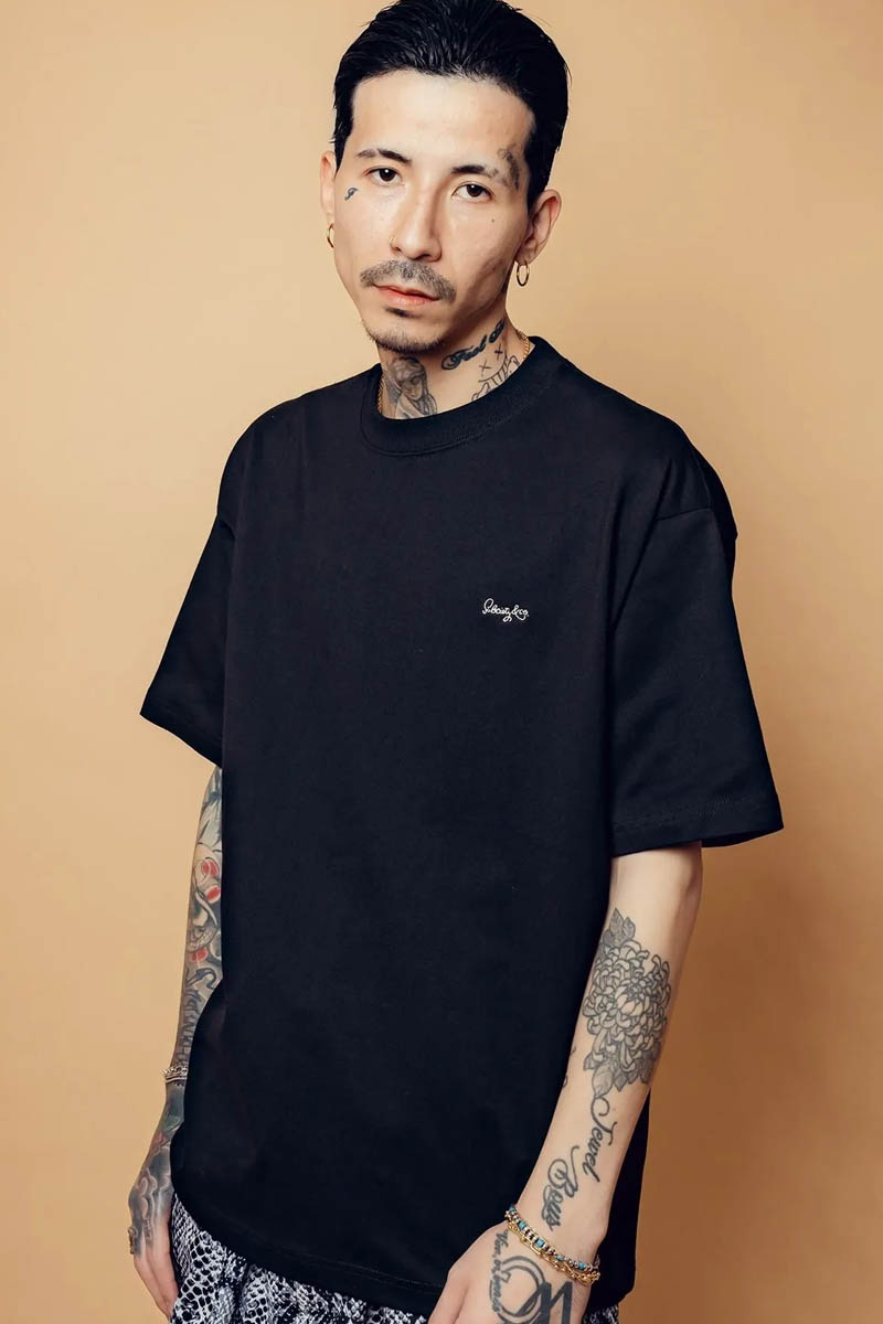 Subciety (サブサエティ) USA cotton tee - Black