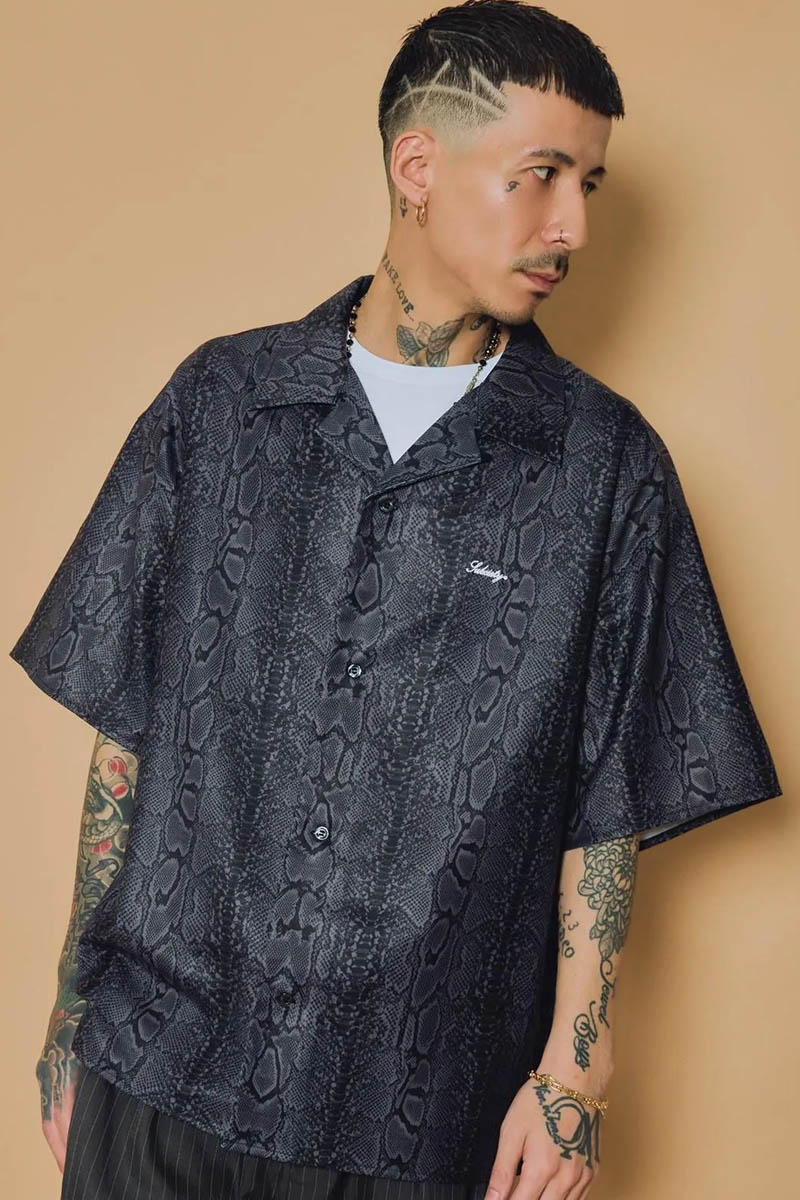 Subciety (サブサエティ) Essential open collar shirt - F