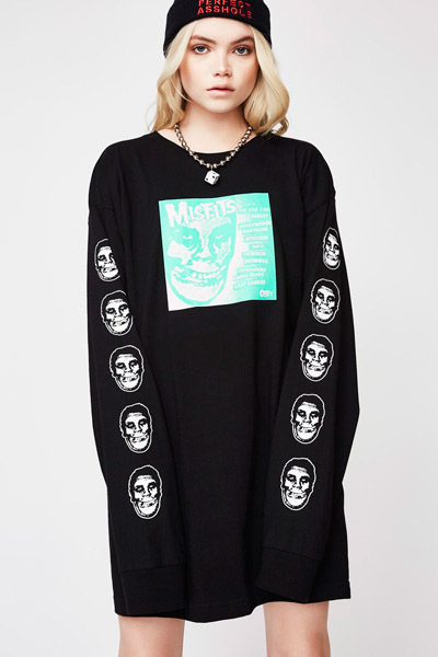 OBEY x Misfits 7'' Cover Basic Tee BLACK