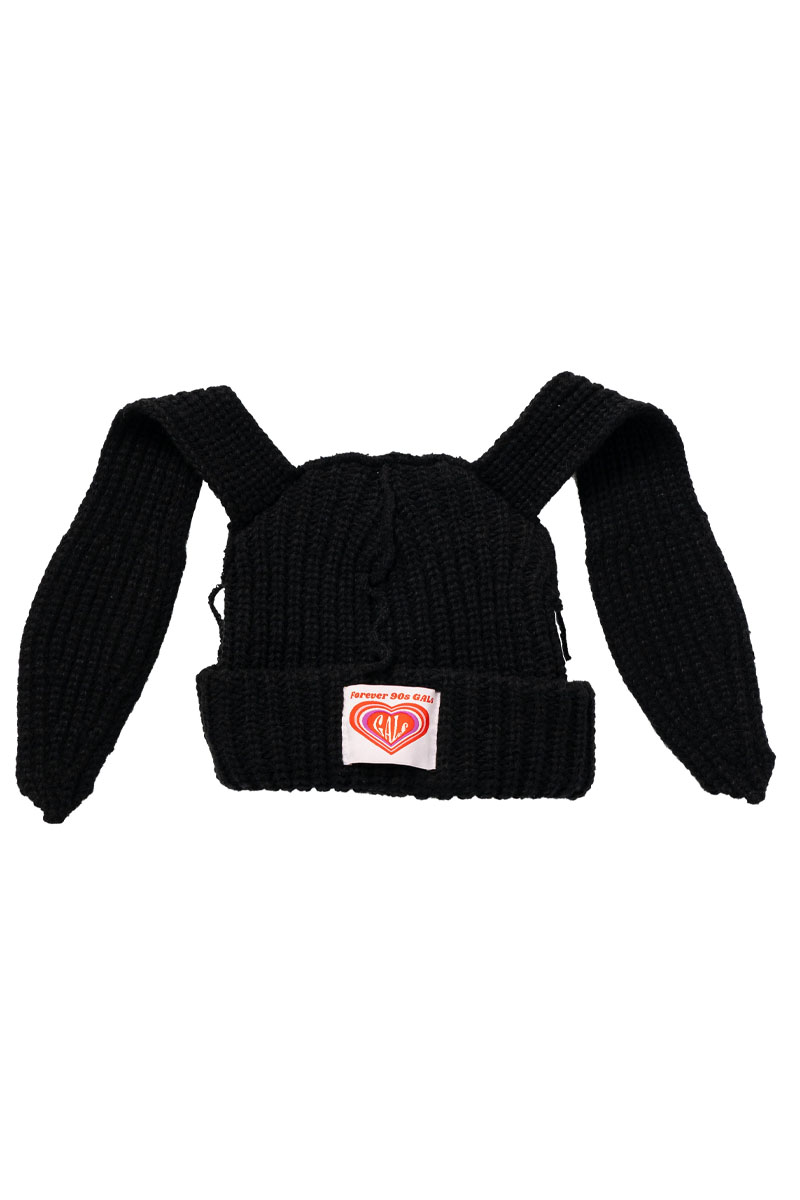 Forever 90s GALs(フォーエバーナインティーズギャルズ) LOVE GALs Usamimi knit Black