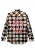 Anti Social Social Club Dialtone Black Tie Dye Flannel