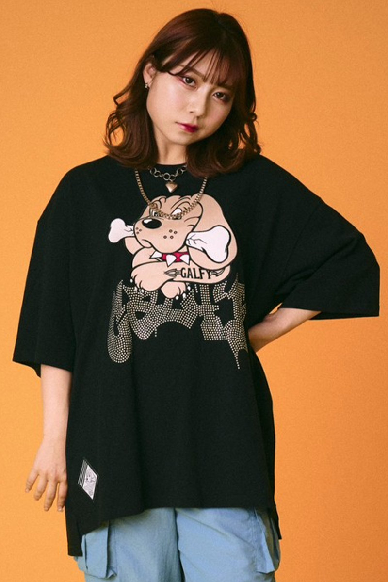 GALFY (ガルフィー)　ビカビカ GALFY Tee　BLACK