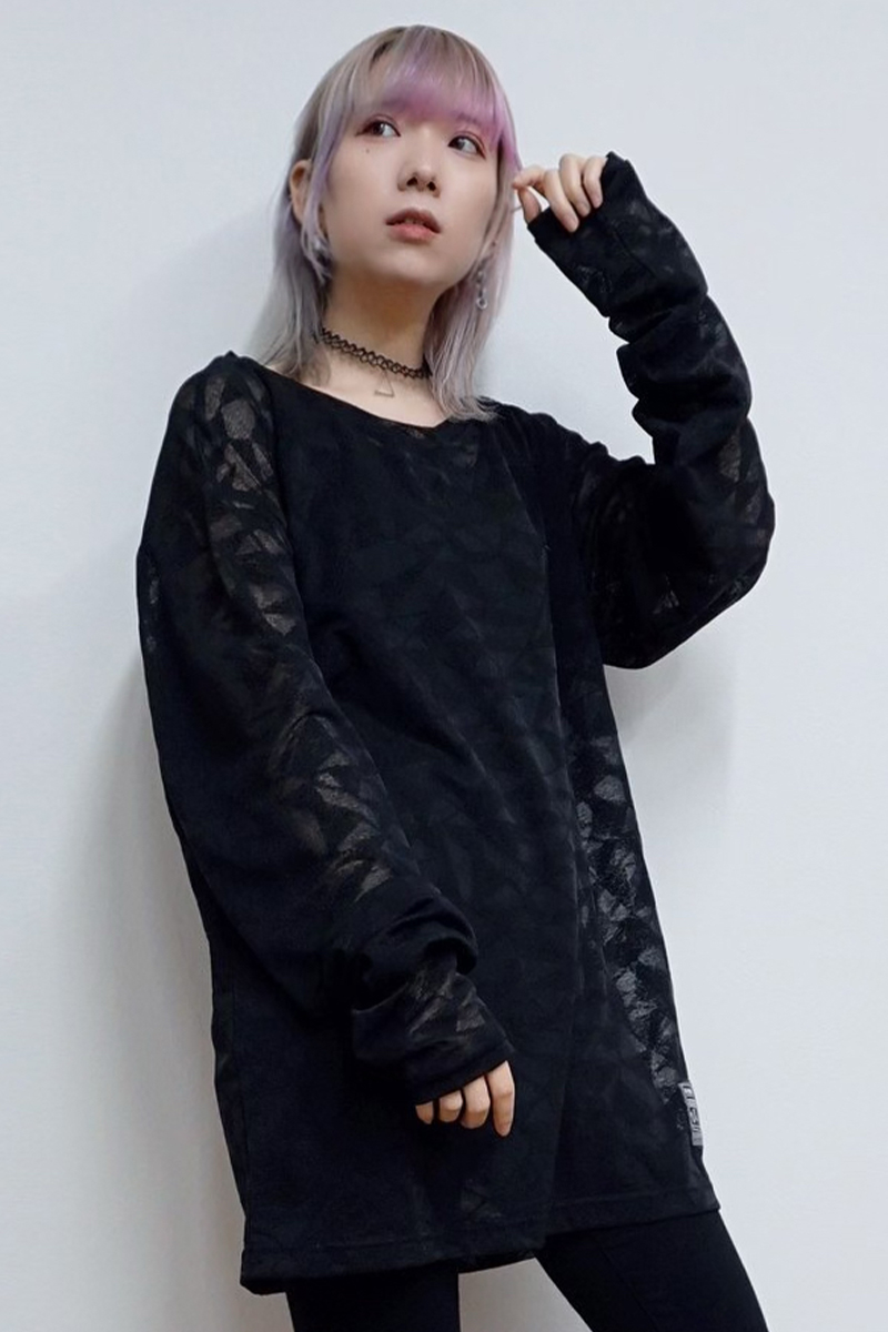 SLEEPING TABLET(スリーピング・タブレット)MIRAGE [ GEOMETRY SHEAR CUTSEW ] BLACK