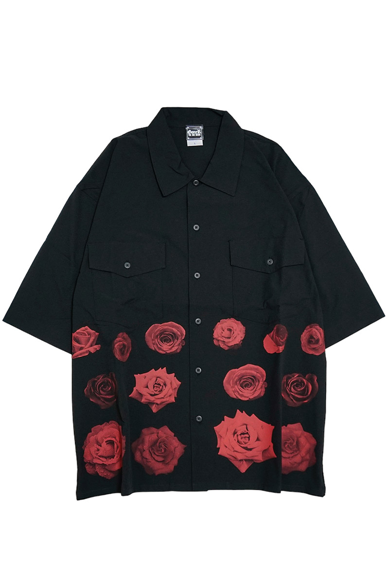 GoneR(ゴナー) GR36SH002 Rose Shirts  Black