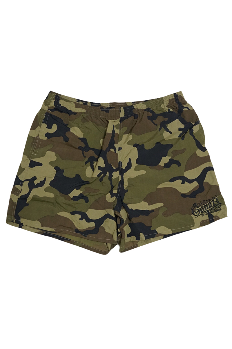 【予約商品】GoneR GR29PT001 Embroidery Nylon Short Pants Camouflage