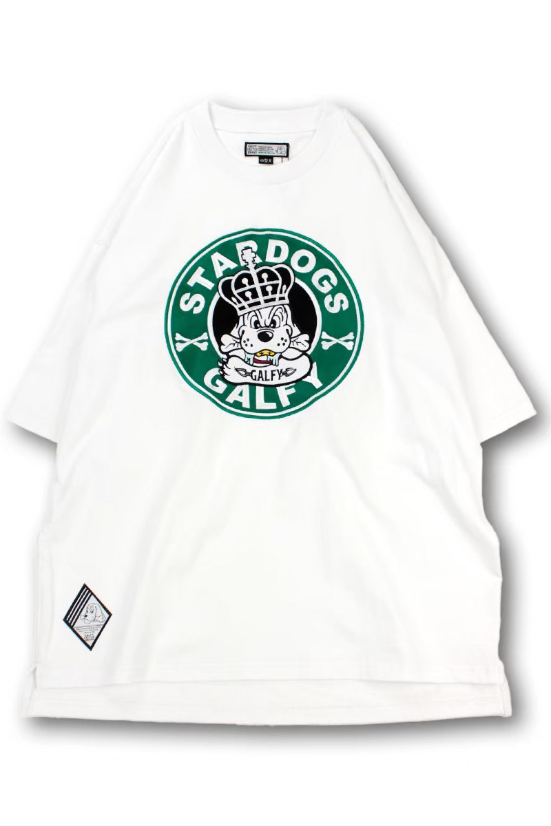 GALFY (ガルフィー) STAR DOGS Tee WHITE / ロックファッション GALFY (ガルフィー) STAR DOGS Tee WHITE / ロックファッション