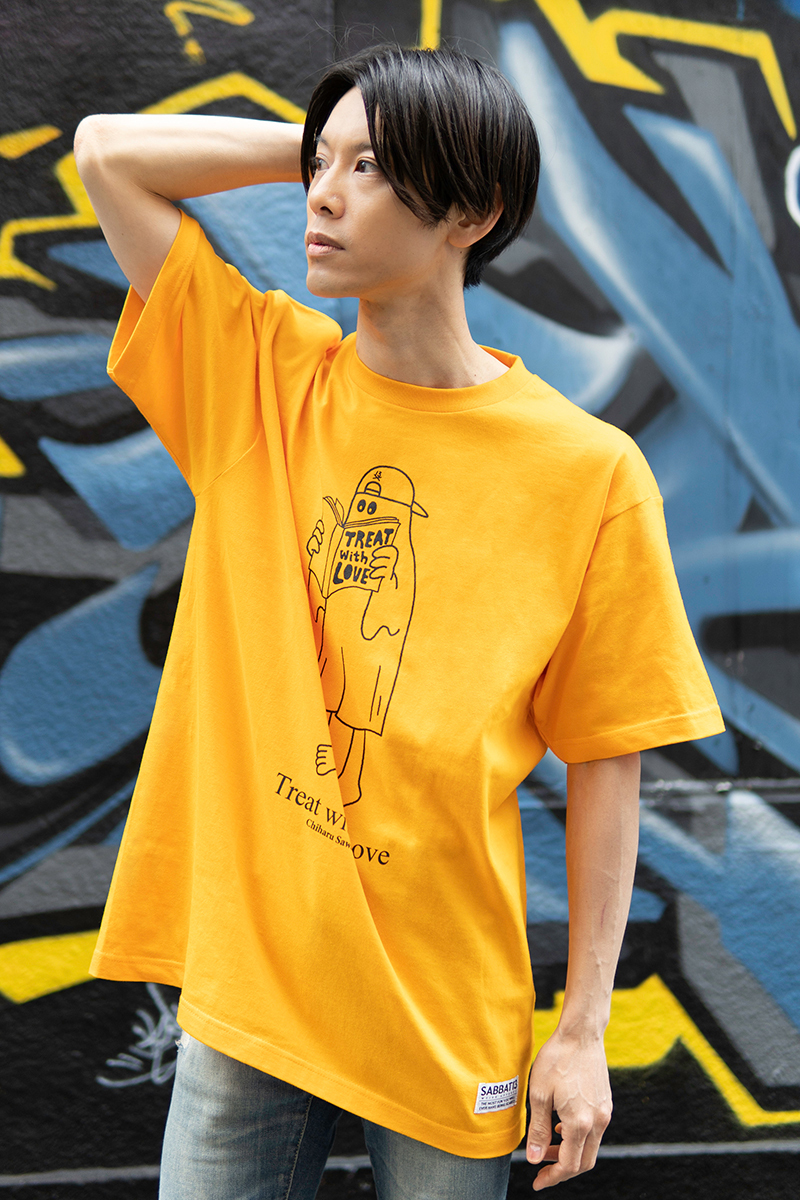沢城千春×SABBAT13×GEKIROCK CLOTHING  Stand  T-Shirt ORANGE