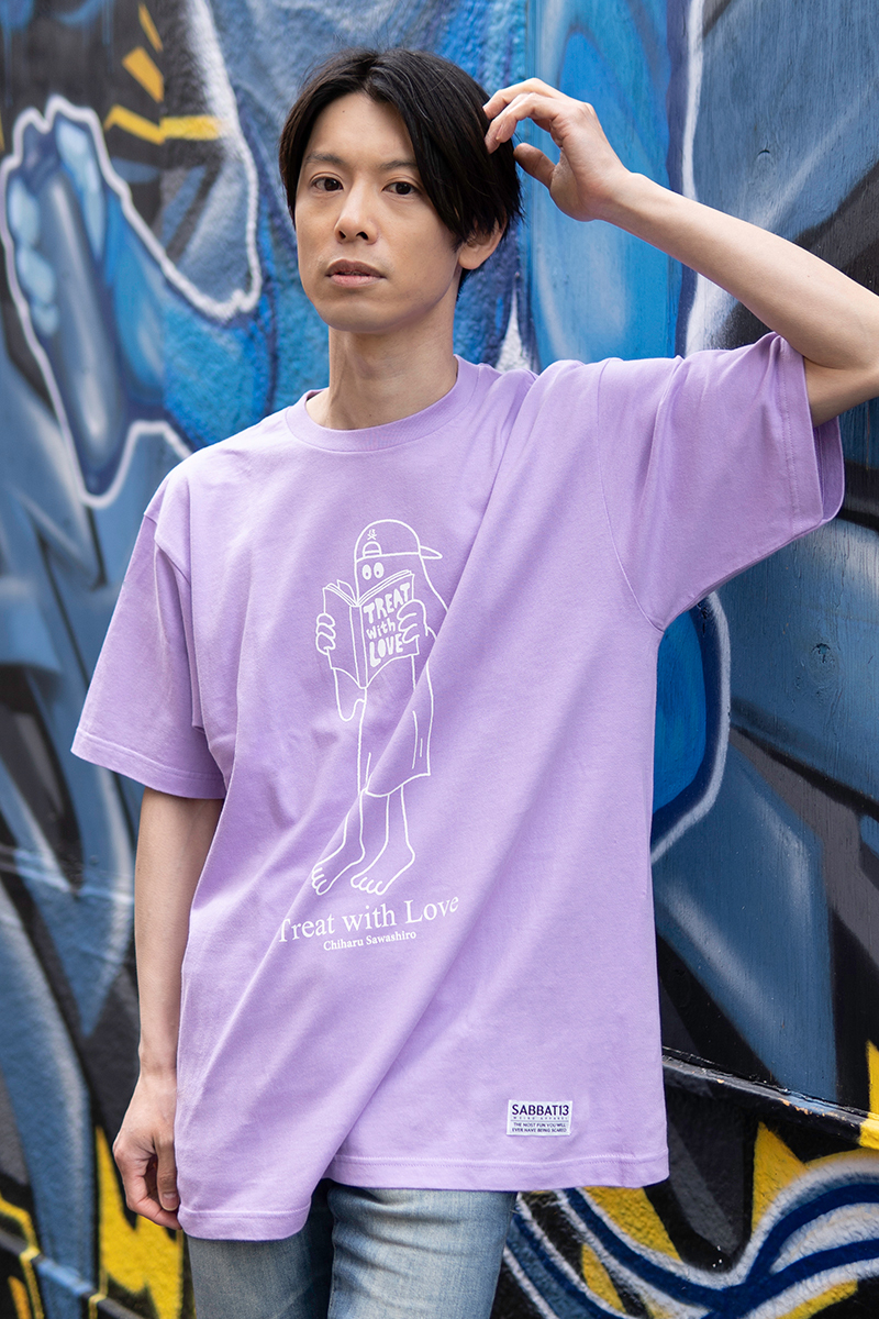 沢城千春×SABBAT13×GEKIROCK CLOTHING  Stand  T-Shirt PURPLE