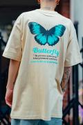 Subciety (サブサエティ)Butterfly TEE KHAKI