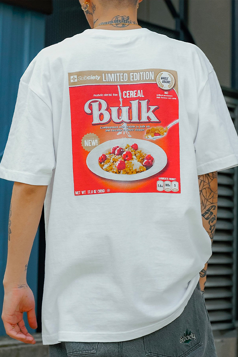 Subciety (サブサエティ)  Cereal TEE WHITE