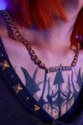 LOVE KILLER(ラブキラー) "lovekiller" logo chain necklace GOLD