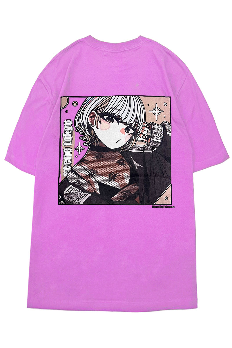 SCENE TOKYO (シーントウキョウ) night girl Tee LAVENDER