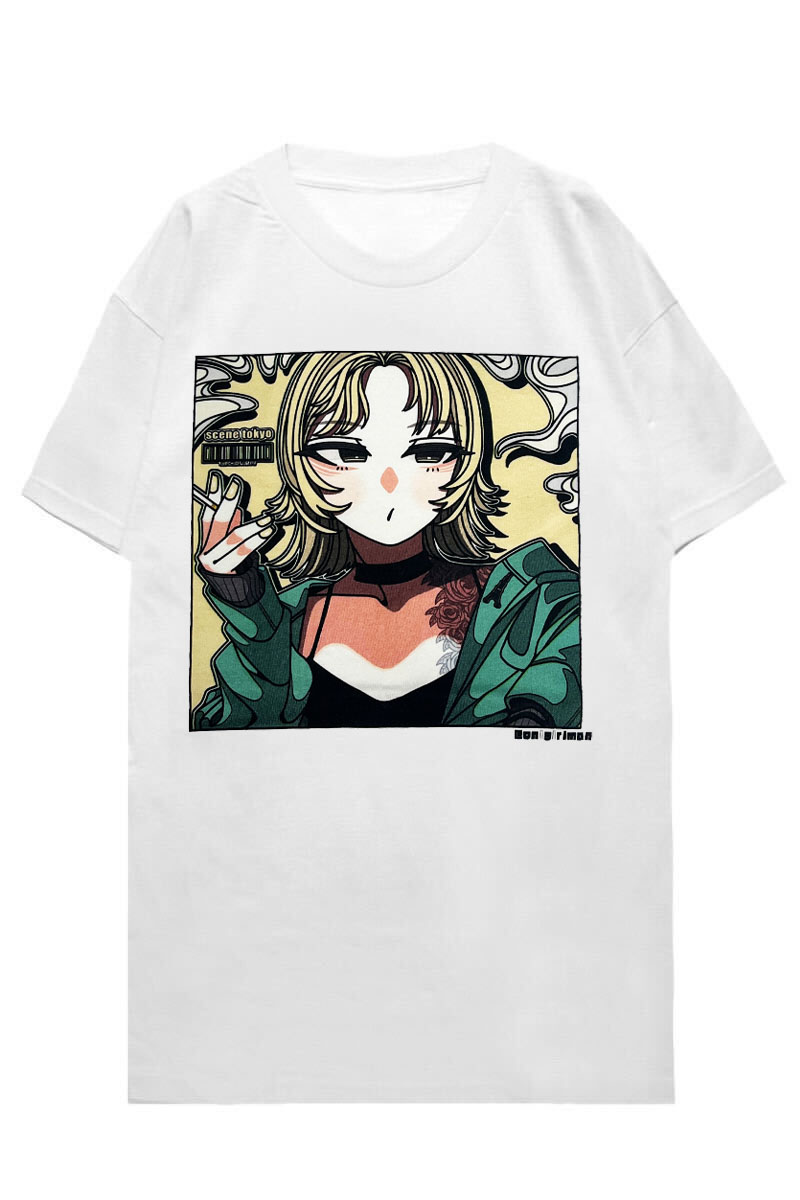 SCENE TOKYO (シーントウキョウ) ciger girl Tee WHITE