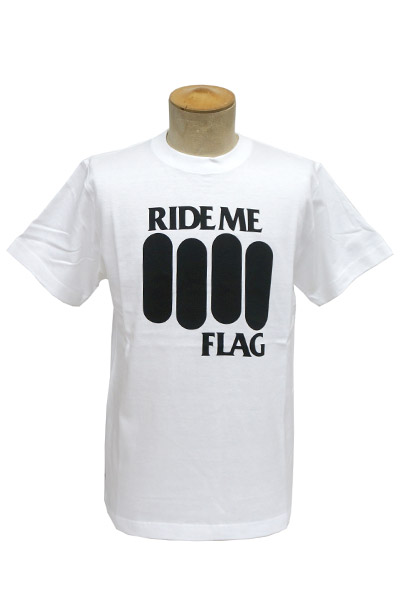 RideMe FLAG TEE WHITE