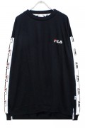 FILA FM9616 Graphic LS T-shirt BLACK