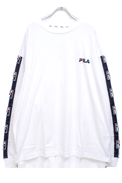 FILA FM9616 Graphic LS T-shirt WHITE