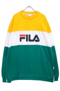 FILA FM9618 Graphic LS T-shirt GREEN