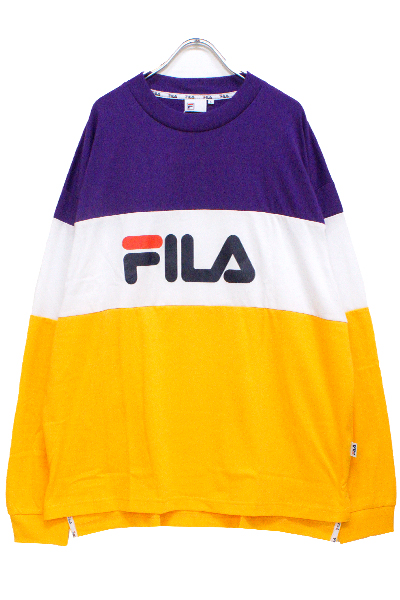 FILA FM9618 Graphic LS T-shirt GOLD