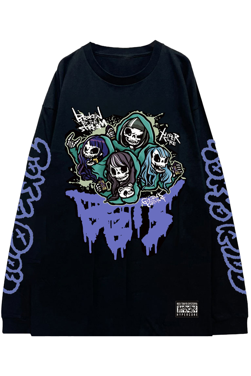 Broken By The Scream×HYPER CORE×GEKIROCK CLOTHING コラボ・ロンT