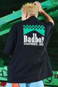 BAD BOY (バッドボーイ) PARODY LOGO PRINT TEE BLACK