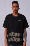 MISHKA (ミシカ) K.W DAMAGED TEE M21200001 BLACK