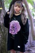 アマツカミ 枯花/DEAD FLOWER L/S T-shirts PINK