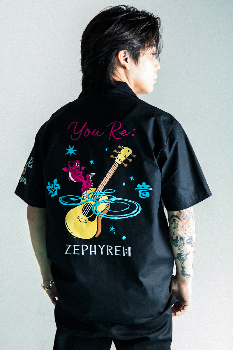 【予約商品】優里xZEPHYREN-BETELGEUSE- S/S　SHIRT  BLACK