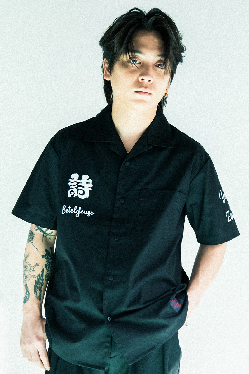 予約商品】優里xZEPHYREN-BETELGEUSE- S/S SHIRT BLACK / ロック 予約商品】優里xZEPHYREN-BETELGEUSE- S/S SHIRT BLACK / ロック
