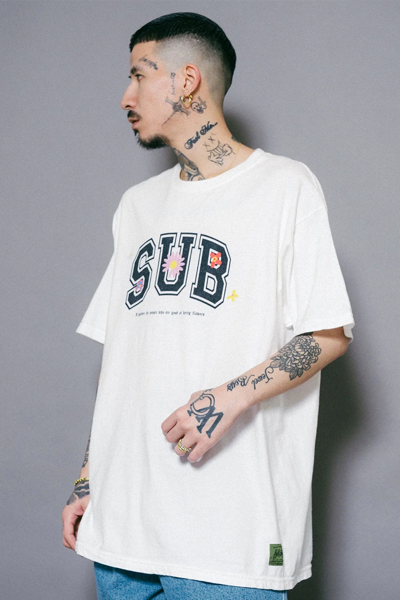 Subciety(サブサエティ) GARDEN TEE WHITE
