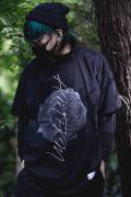 アマツカミ 枯花/DEAD FLOWER T-shirts BLACK