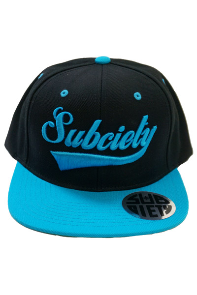 Subciety SNAP BACK CAP-GLORIOUS- BLACK/TEAL