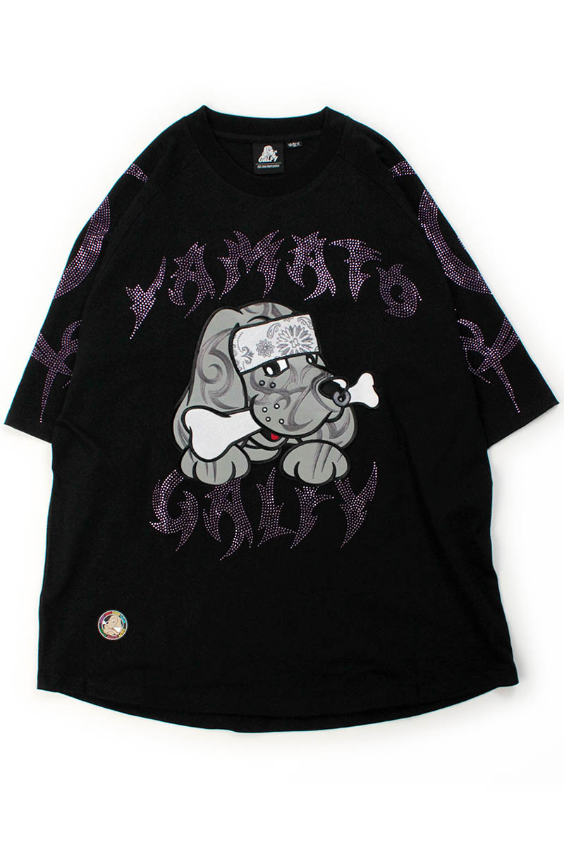 【予約商品】GALFY (ガルフィー) ピカピカ族Tシャツ - Black