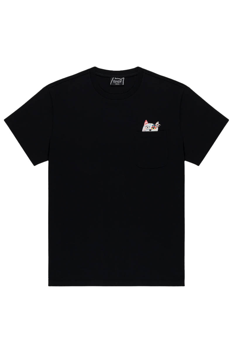 RIPNDIP (リップンディップ) LORD NERMAL COLLAGE POCKET TEE - Black