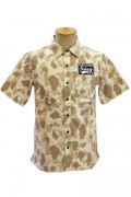 Subciety (サブサエティ) EMBLEM SHIRT S/S-CAMOUFLAGE- BEIGE