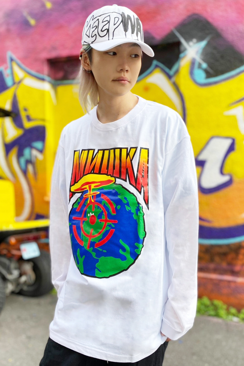 MISHKA NEW WORLD ORDER LONGSLEEVE WHITE