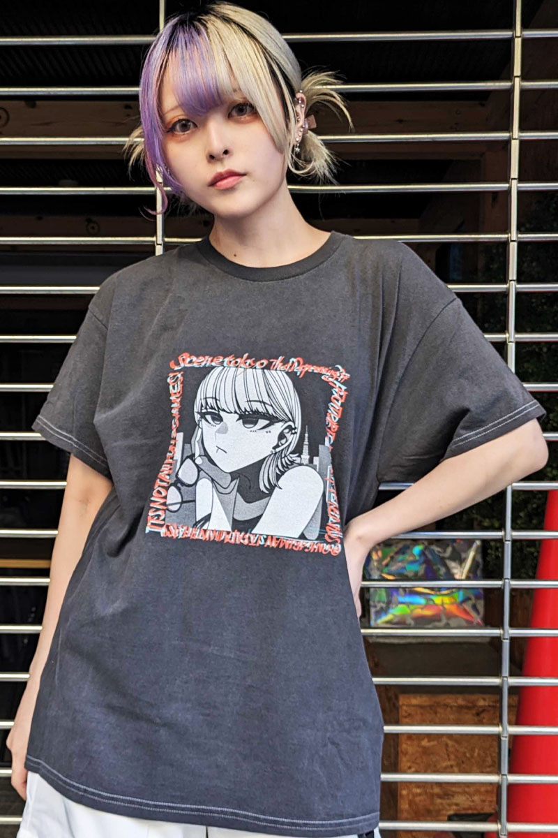 SCENE TOKYO (シーントウキョウ) girl Tee BLACK