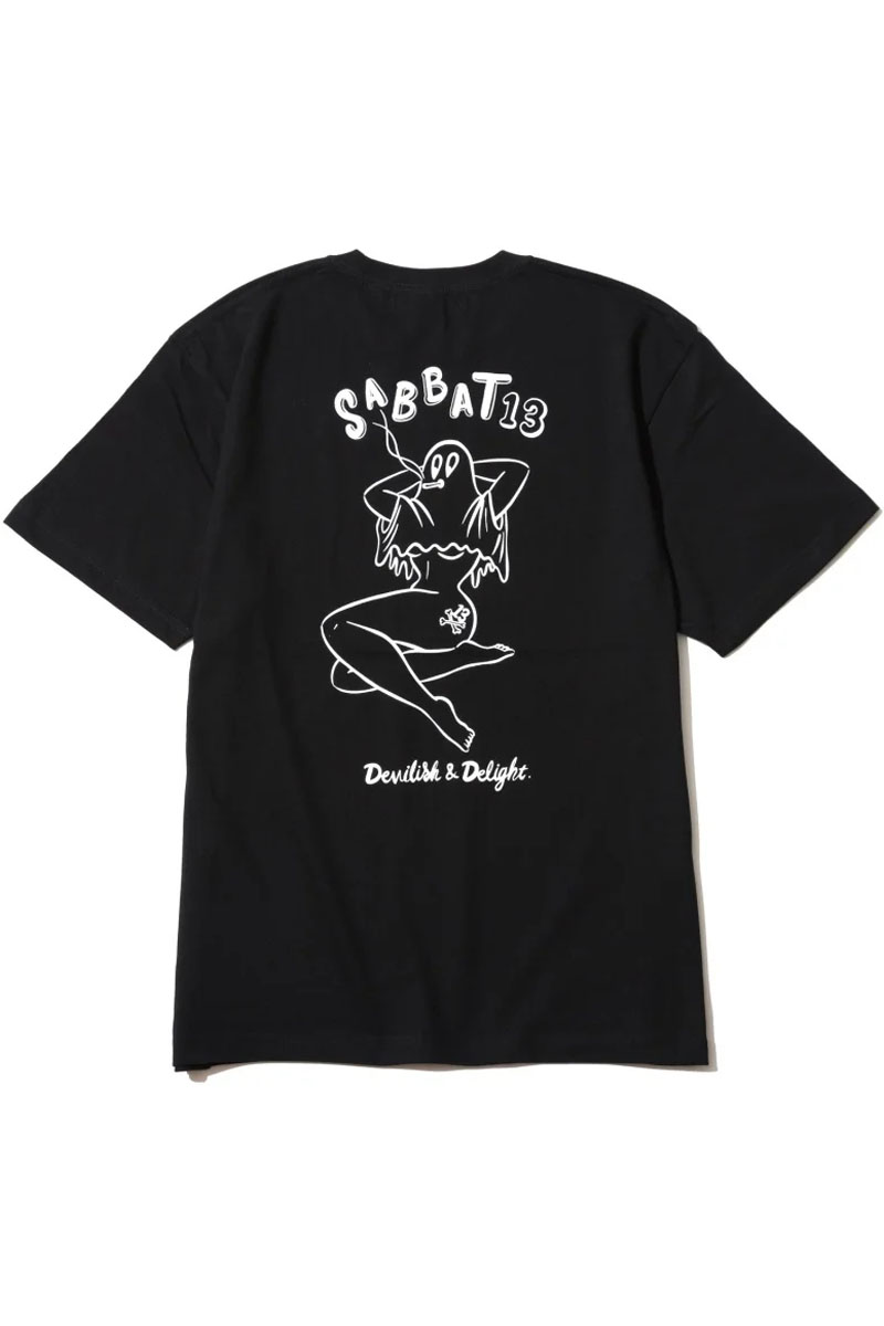 SABBAT13(サバトサーティーン) SMOKY GIRL Tee BLACK