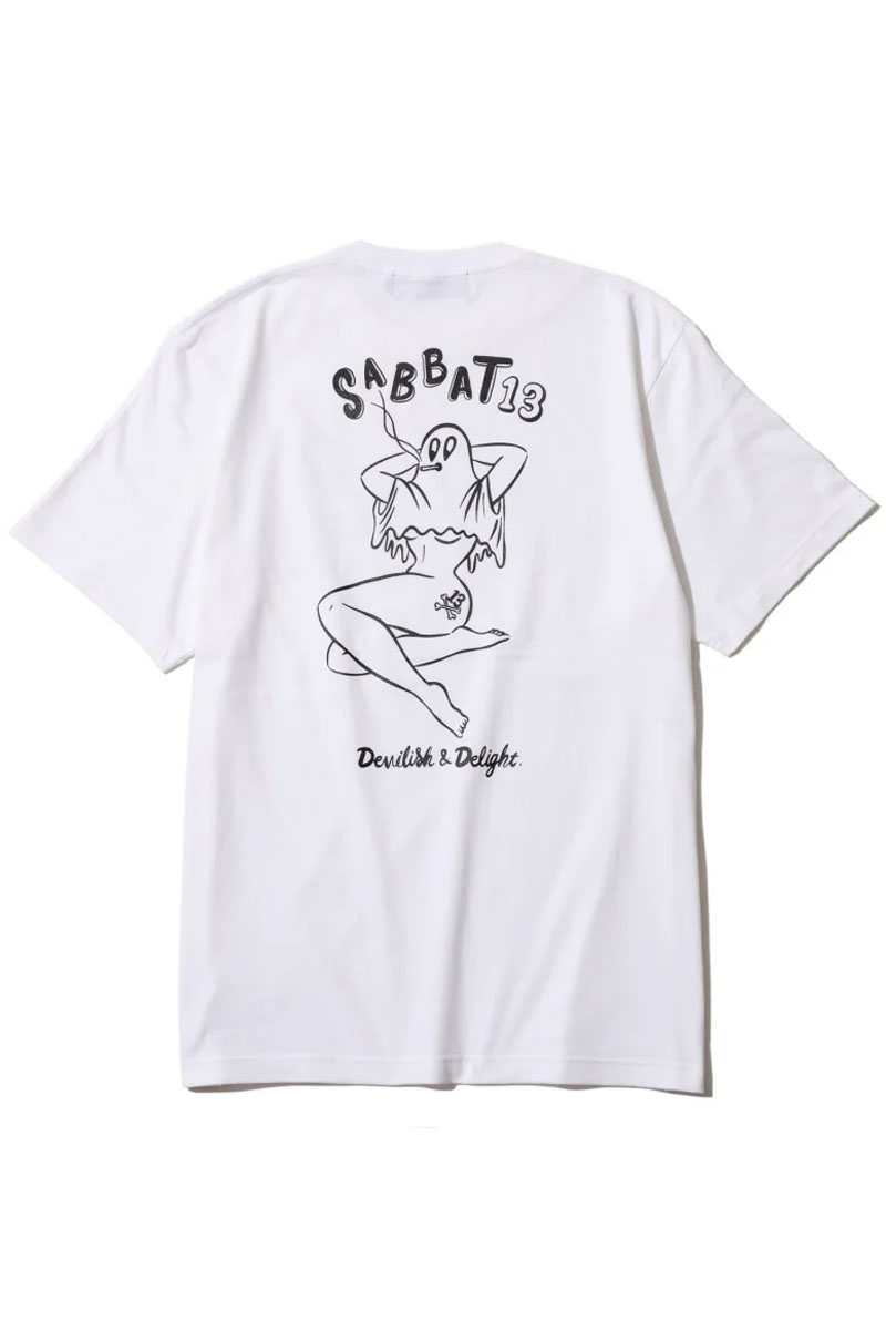 SABBAT13(サバトサーティーン) SMOKY GIRL Tee WHITE