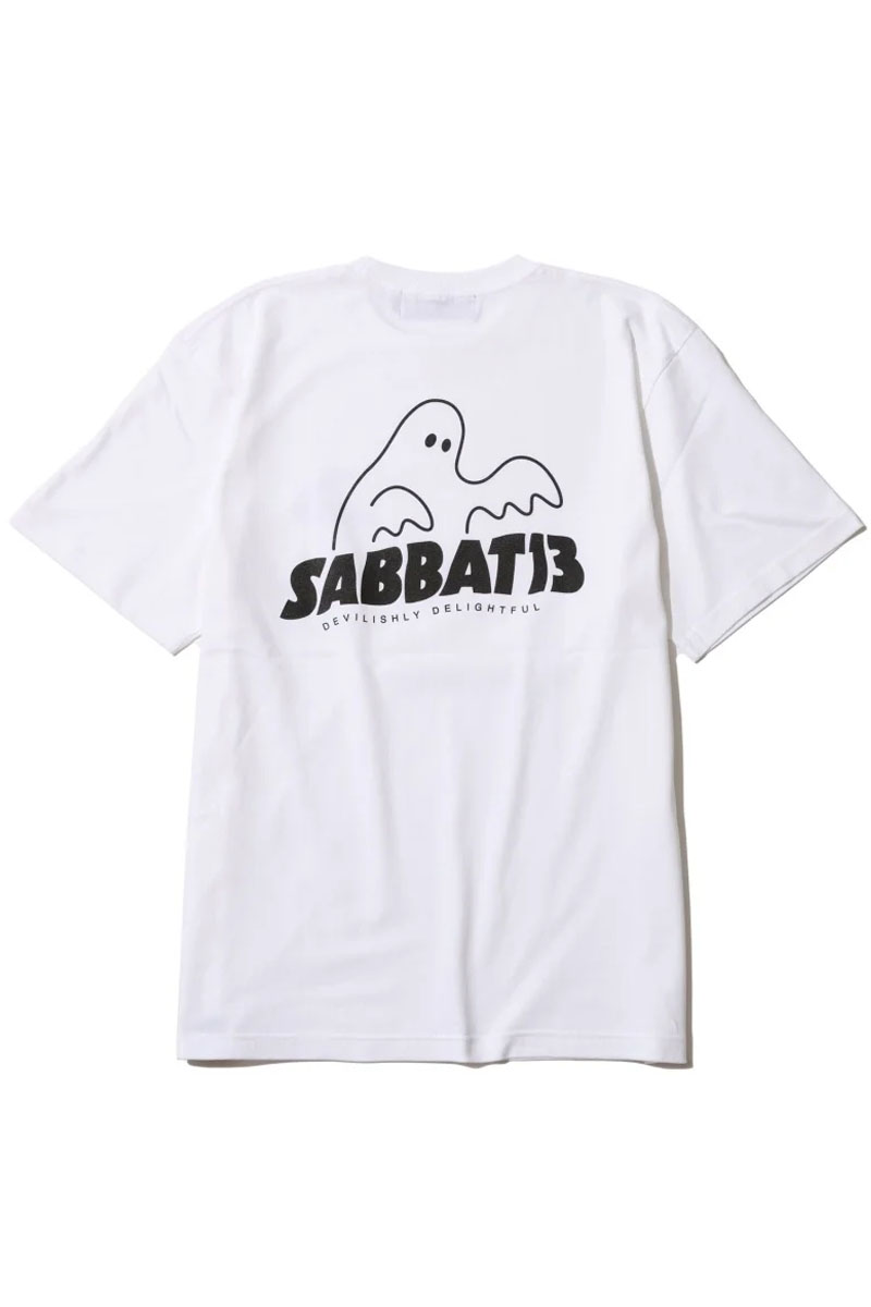 SABBAT13(サバトサーティーン) SPOOK LOGO Tee WHITE