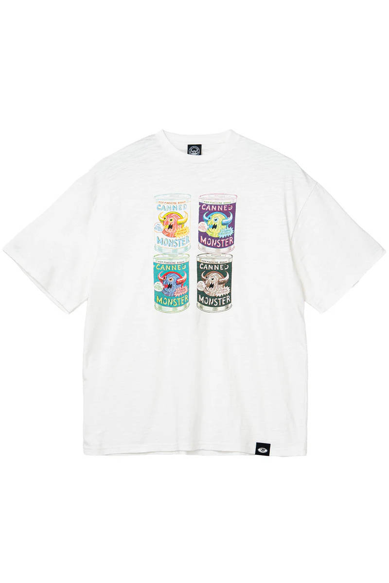 TOY MACHINE (トイ・マシーン) CANNED MONSTER SLUB YARN SS TEE - White